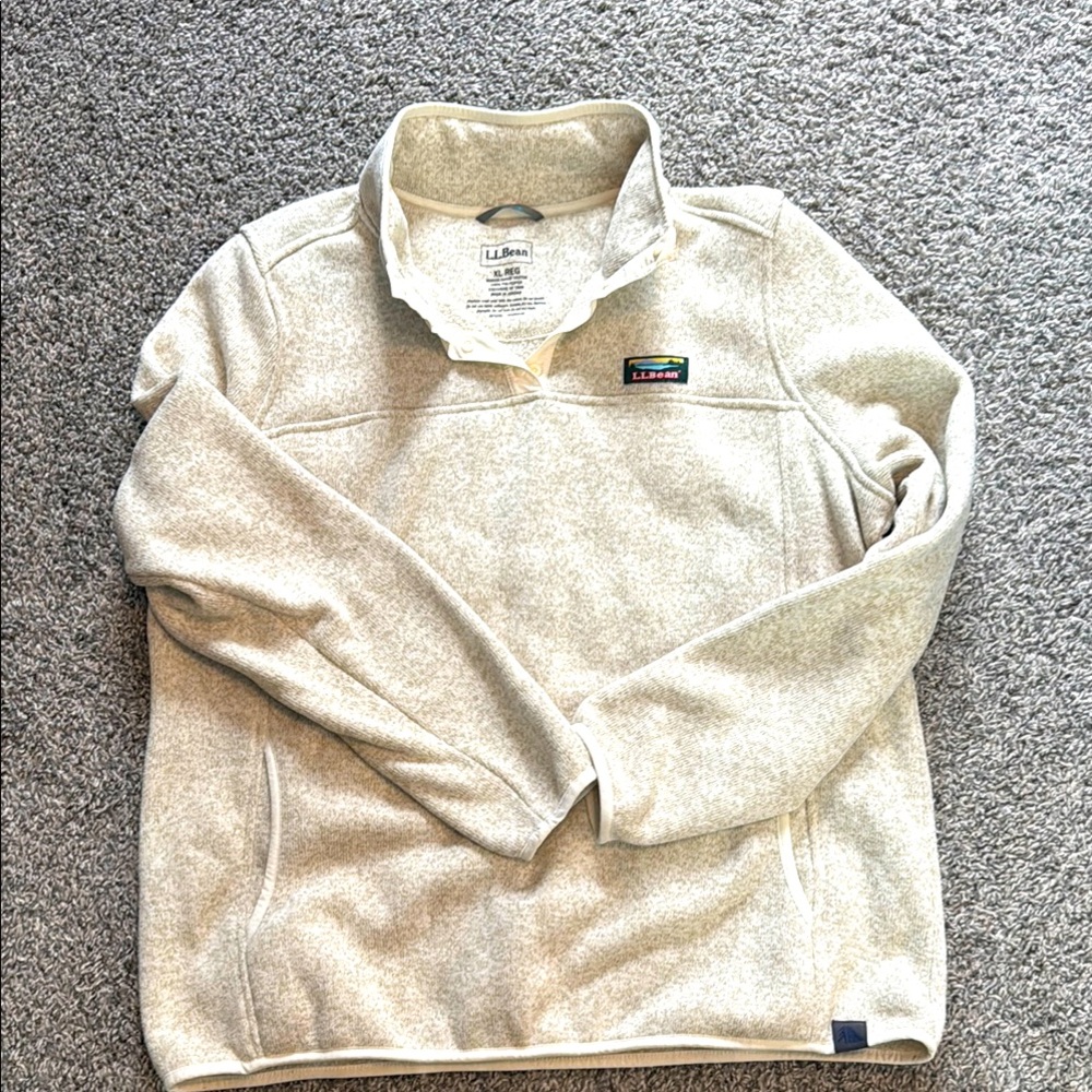 L.L. Bean Cream Pullover
